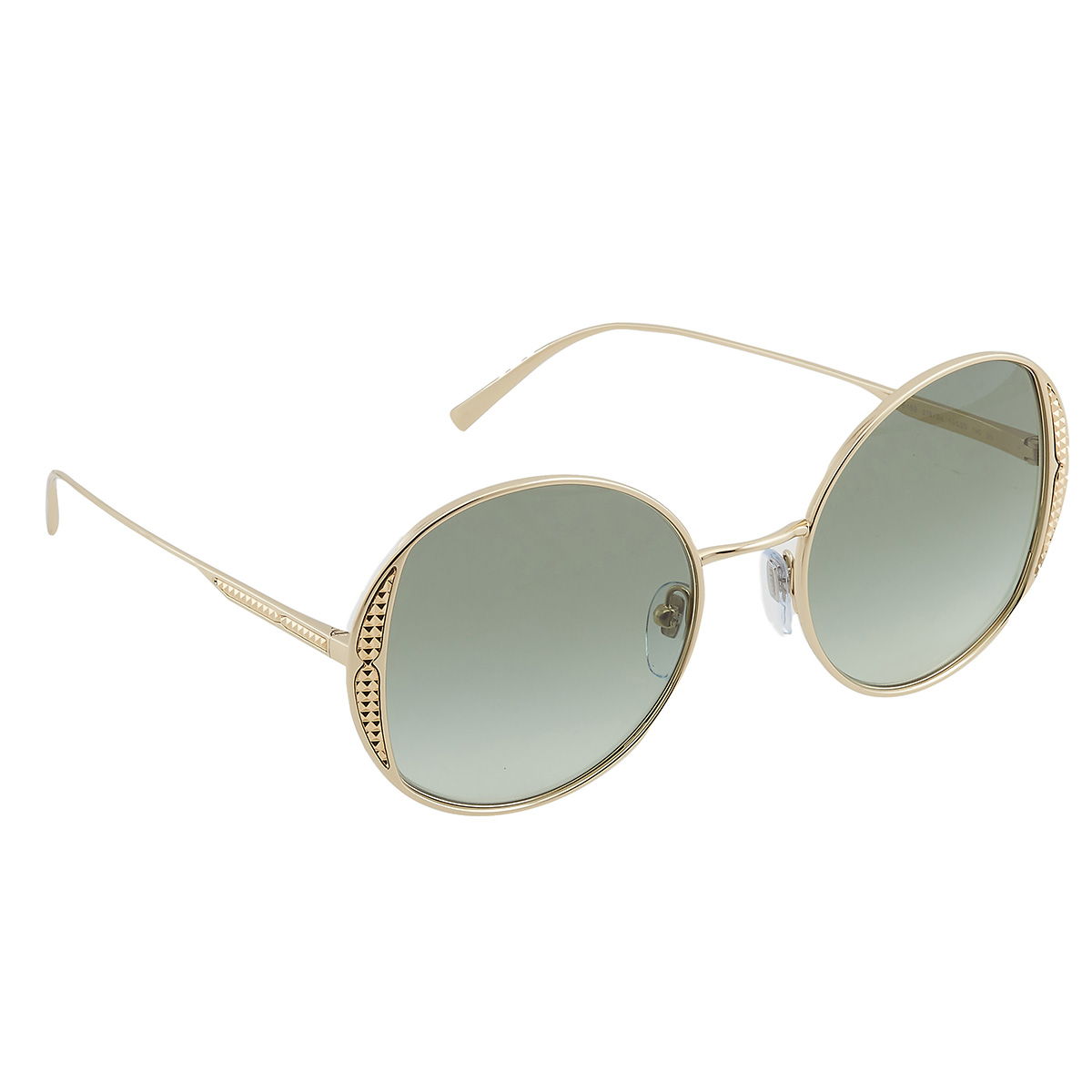 bvlgari green gradient round ladies sunglasses bv6169 278/3m 53 bvlgari green gradient round ladies sunglasses bv6169 278/3m 53
