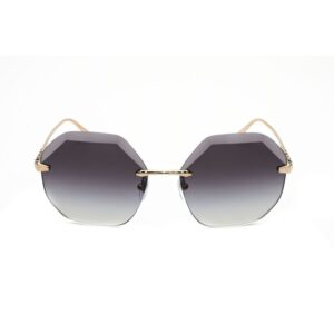Home bvlgari ladies gold tone geometric sunglasses 0bv6187k 278/2a 2