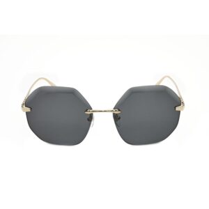 Home bvlgari ladies gold tone geometric sunglasses 0bv6187k 278/2a 5