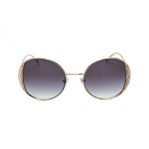 Home bvlgari ladies gold tone round sunglasses 0bv6169 20148g 2