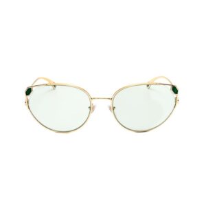 Home bvlgari ladies silver tone round sunglasses 0bv6177 278/m1