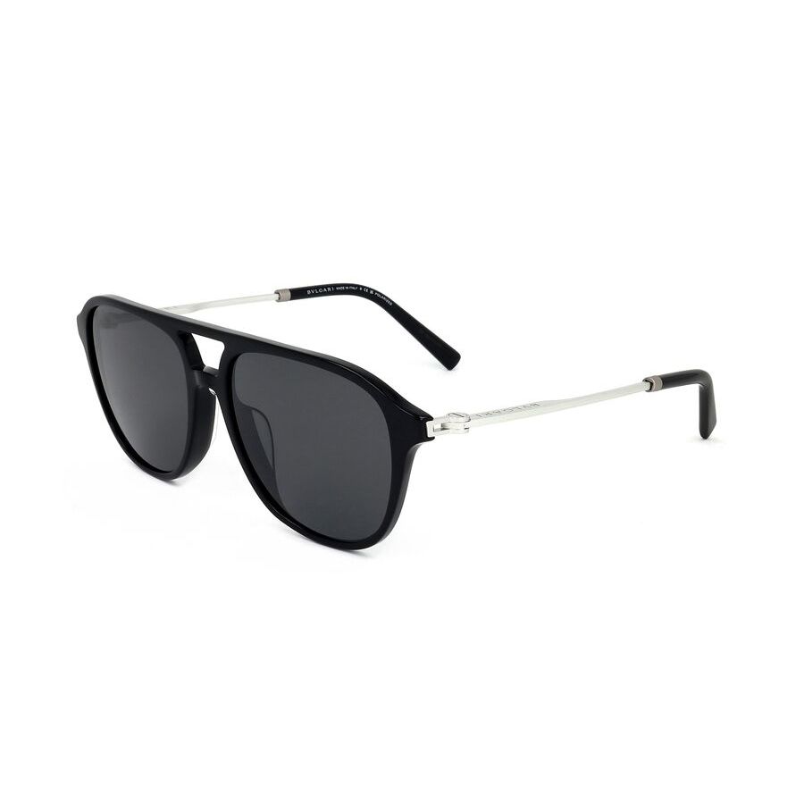 bvlgari men's black aviator sunglasses 0bv7038f 501/48 1 bvlgari men's black aviator sunglasses 0bv7038f 501/48 1