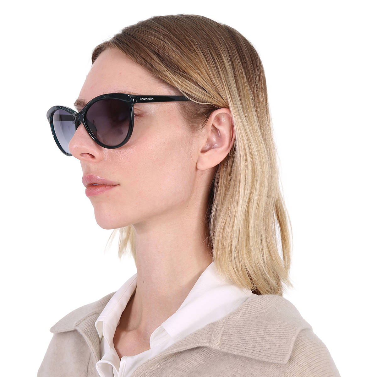 calvin klein blue gradient cat eye ladies sunglasses ck19534s 430 58 calvin klein blue gradient cat eye ladies sunglasses ck19534s 430 58