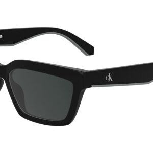 calvin klein grey square ladies sunglasses ckj25604s 001 55