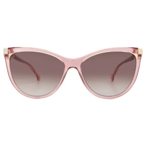 carolina herrera brown cat eye ladies sunglasses her 0141/s 0bjs/ha 58