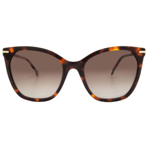 carolina herrera brown gradient butterfly ladies sunglasses her 0091/s 005l/ha 56