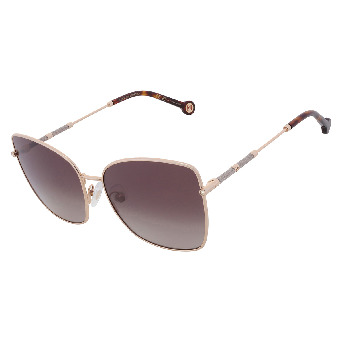 carolina herrera brown gradient butterfly ladies sunglasses her 0133/s 0000/ha 59 carolina herrera brown gradient butterfly ladies sunglasses her 0133/s 0000/ha 59