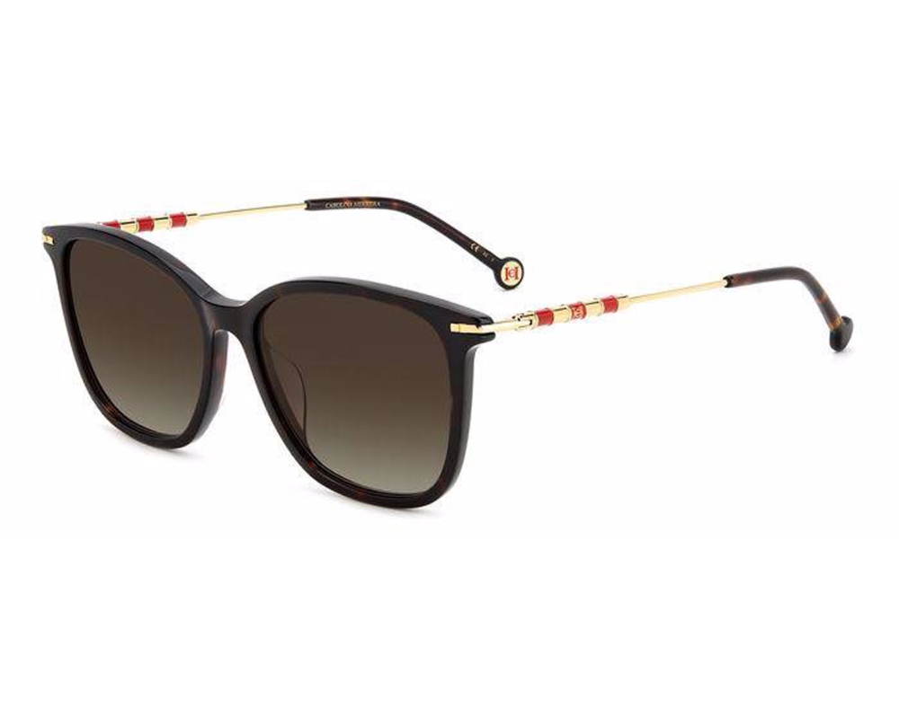 carolina herrera brown gradient square ladies sunglasses her 0100/g/s 0086/ha 56 carolina herrera brown gradient square ladies sunglasses her 0100/g/s 0086/ha 56
