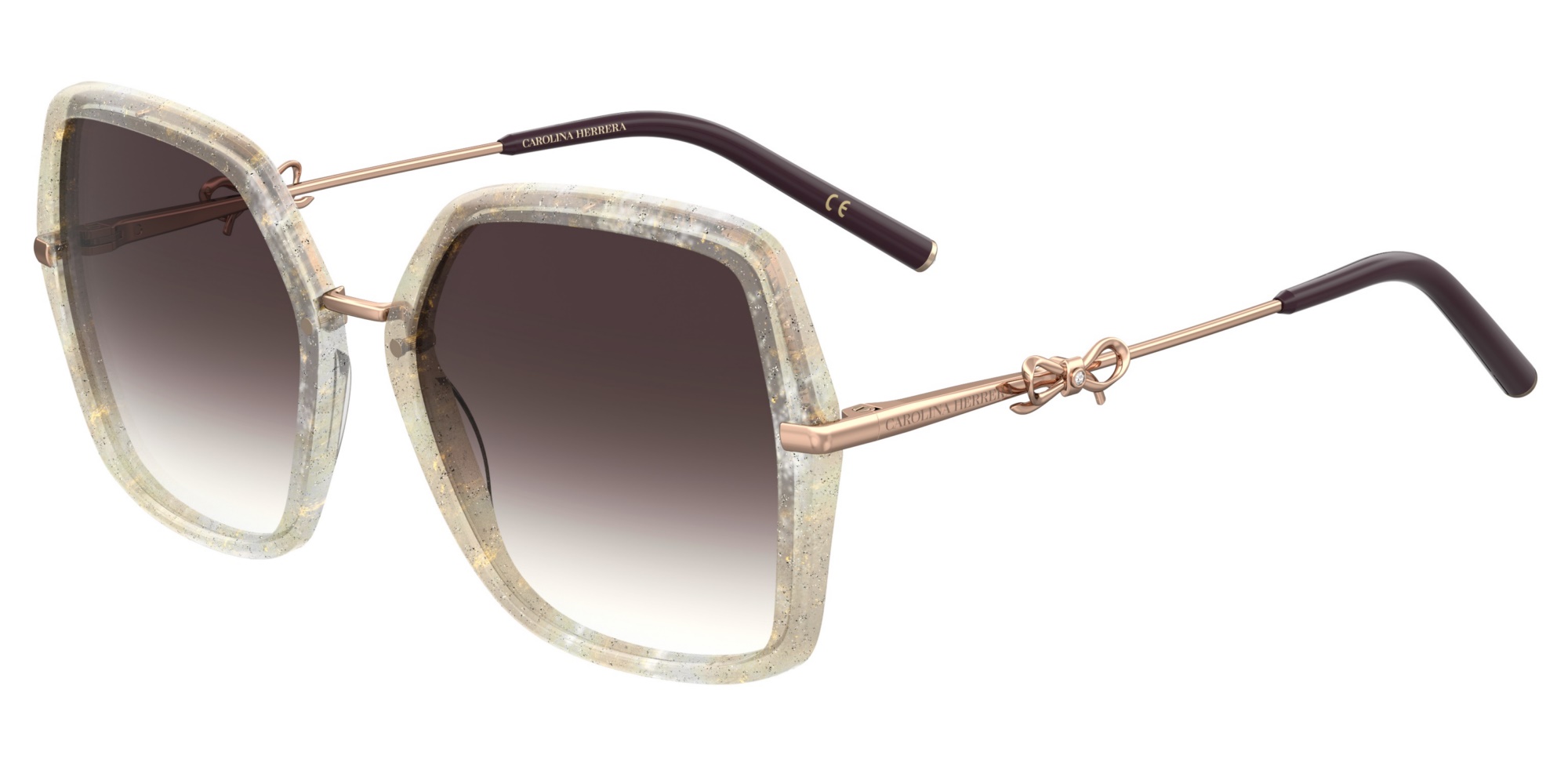 carolina herrera brown pink gradient square ladies sunglasses her 0217/s 0yna/3x 58 carolina herrera brown pink gradient square ladies sunglasses her 0217/s 0yna/3x 58