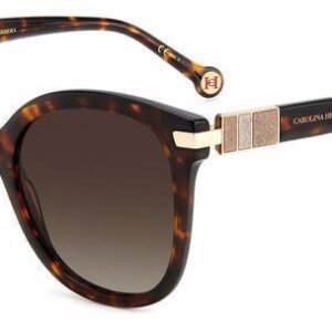 carolina herrera brown shaded cat eye ladies sunglasses her 0134/s 0086/ha 55