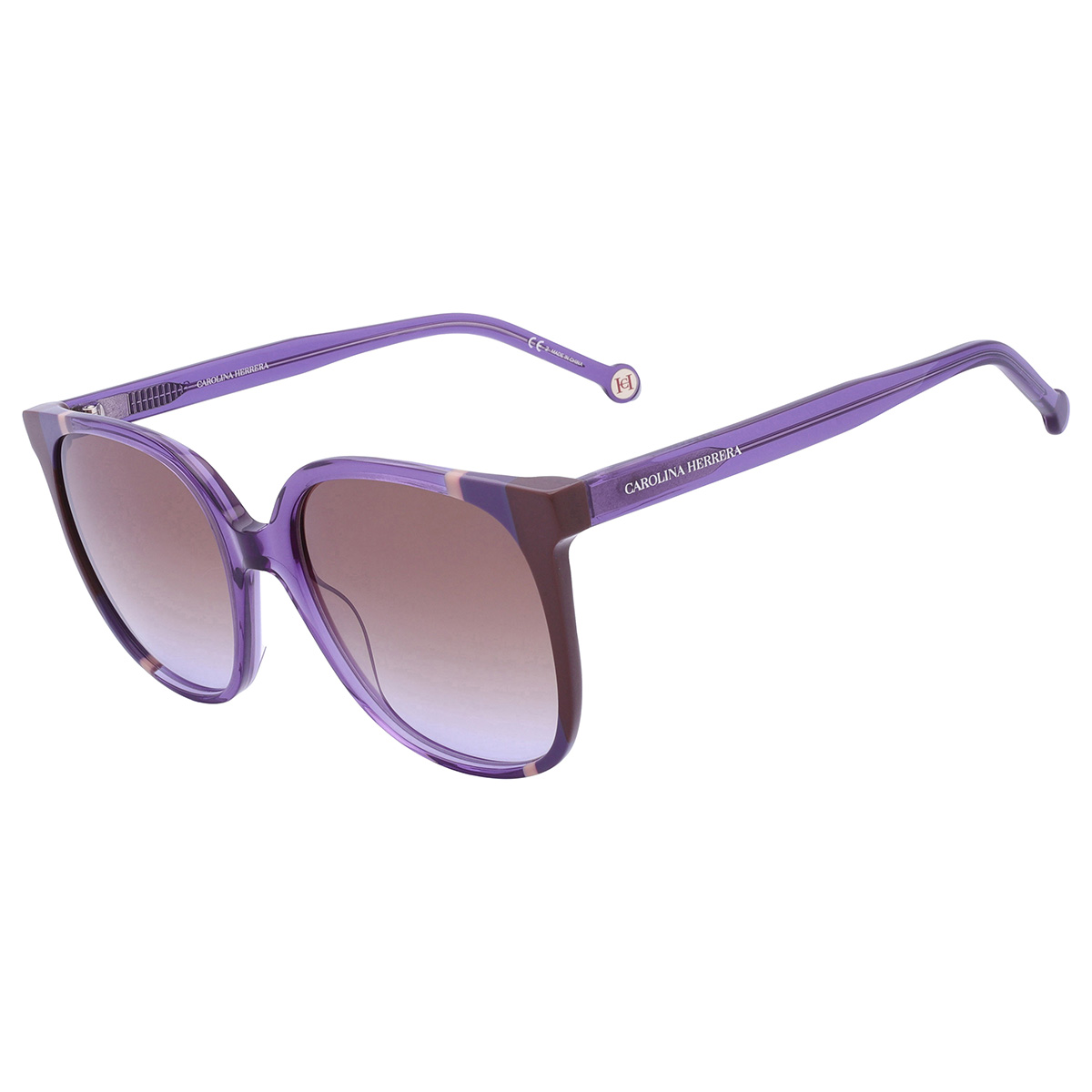 carolina herrera brown shaded violet square ladies sunglasses ch 0062/s 0e53/qr 57 carolina herrera brown shaded violet square ladies sunglasses ch 0062/s 0e53/qr 57
