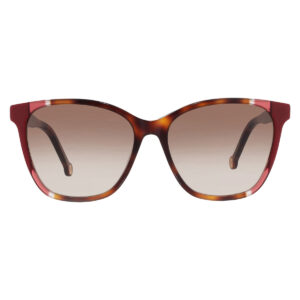 carolina herrera brown square ladies sunglasses ch 0061/s 0o63/ha 57