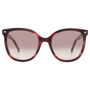 carolina herrera brown square ladies sunglasses her 0136/s 0k4g/ha 55