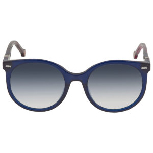 carolina herrera gradient blue round ladies sunglasses ch 0046/s 0woi 08 56