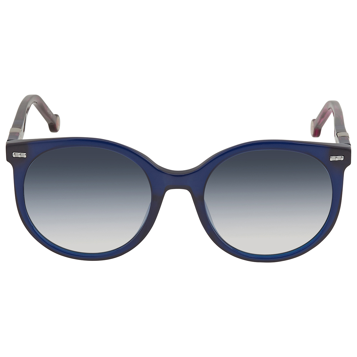 carolina herrera gradient blue round ladies sunglasses ch 0046/s 0woi 08 56 carolina herrera gradient blue round ladies sunglasses ch 0046/s 0woi 08 56