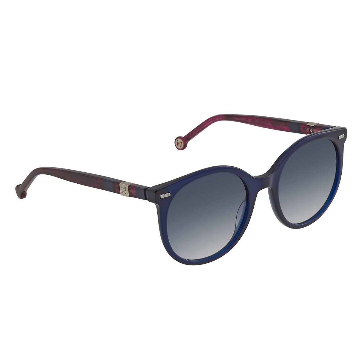 carolina herrera gradient blue round ladies sunglasses ch 0046/s 0woi 08 56 carolina herrera gradient blue round ladies sunglasses ch 0046/s 0woi 08 56