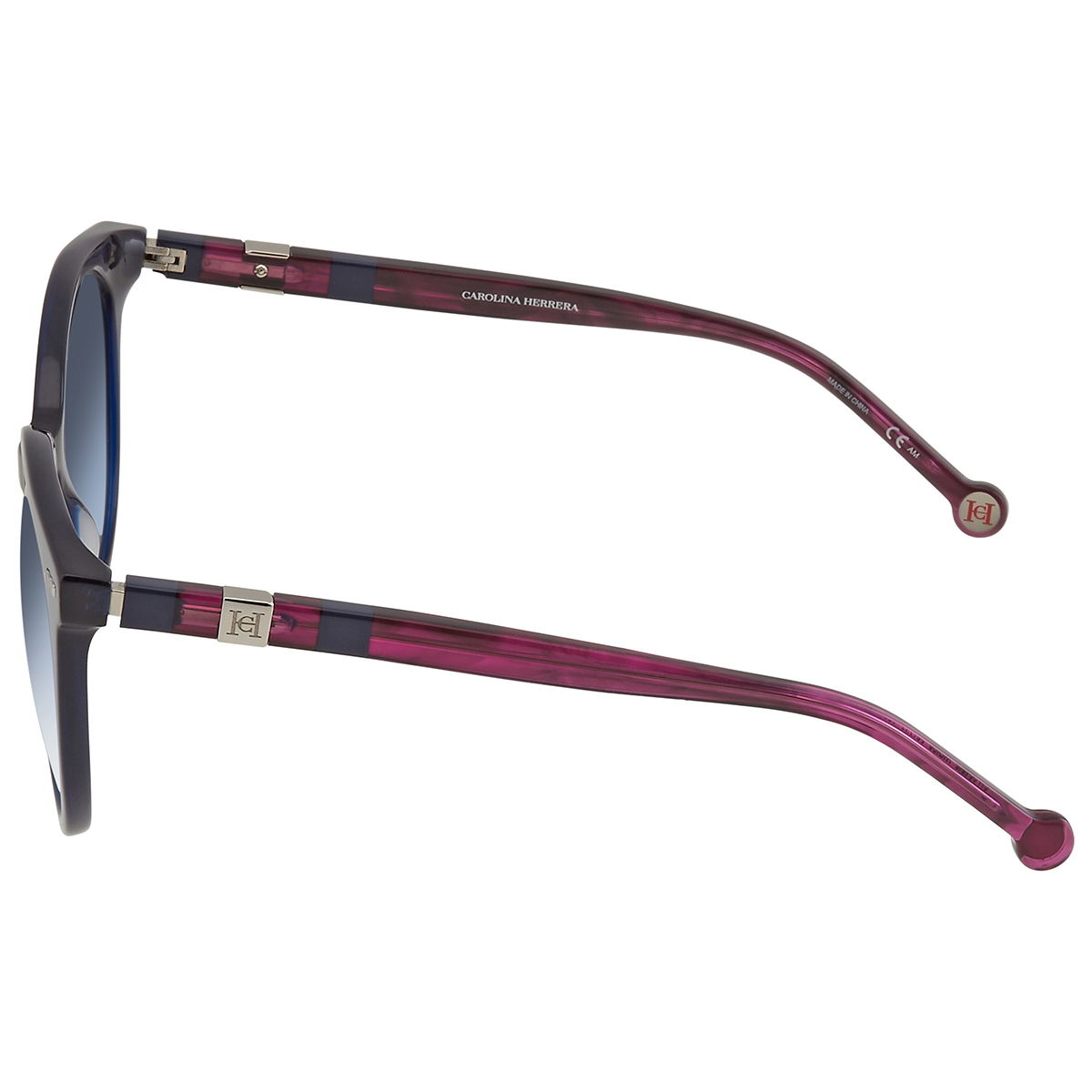 carolina herrera gradient blue round ladies sunglasses ch 0046/s 0woi 08 56 carolina herrera gradient blue round ladies sunglasses ch 0046/s 0woi 08 56