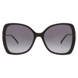 carolina herrera grey butterfly ladies sunglasses ch 0025/s 0807/9o 58