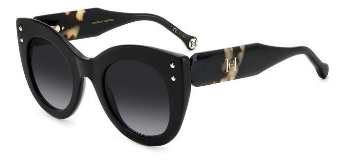 carolina herrera grey shaded cat eye ladies sunglasses her 0127/s 0wr7/9o 50 carolina herrera grey shaded cat eye ladies sunglasses her 0127/s 0wr7/9o 50