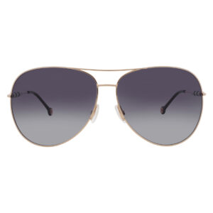carolina herrera grey shaded pilot ladies sunglasses ch 0034/s 0j5g/9o 64