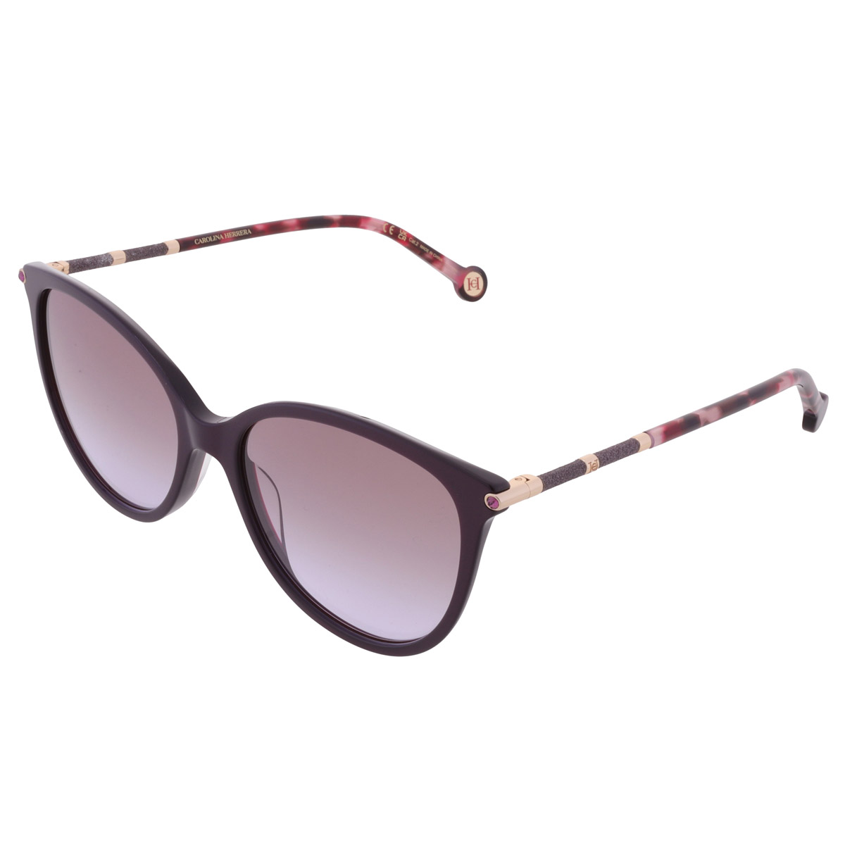 carolina herrera violet shaded cat eye ladies sunglasses her 0189/g/s 0t1w/qr 57 carolina herrera violet shaded cat eye ladies sunglasses her 0189/g/s 0t1w/qr 57