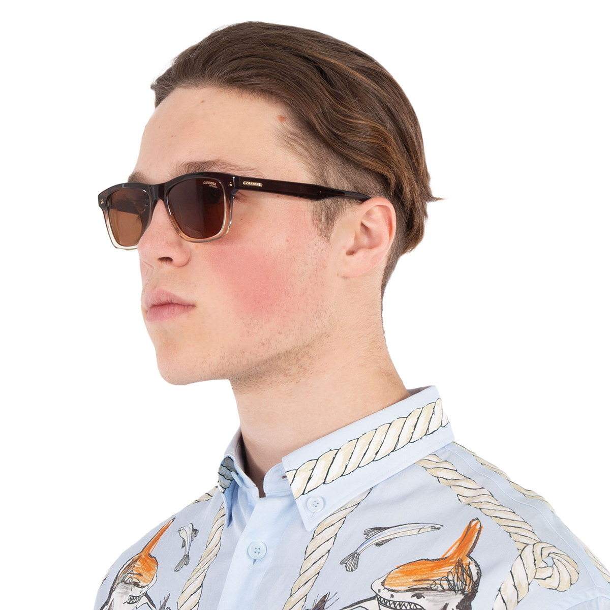 carrera brown square men's sunglasses carrera 266/s 00my/70 53 carrera brown square men's sunglasses carrera 266/s 00my/70 53
