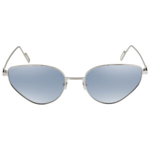 cartier c de cartier blue cat eye ladies sunglasses ct0155s 006 57