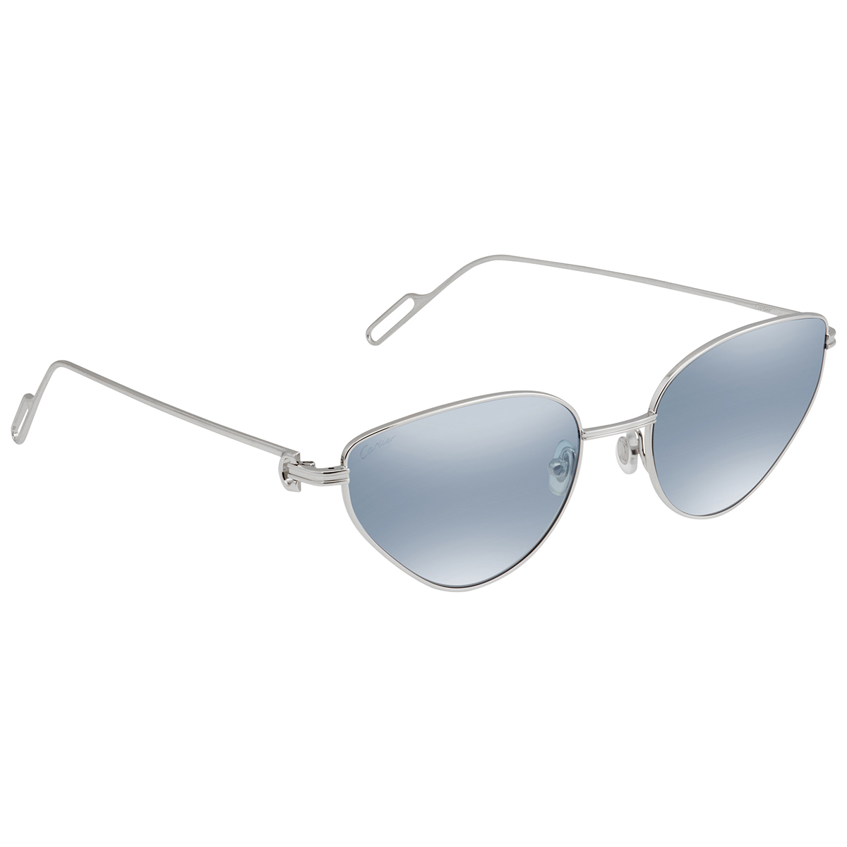 cartier c de cartier blue cat eye ladies sunglasses ct0155s 006 57 cartier c de cartier blue cat eye ladies sunglasses ct0155s 006 57
