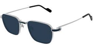 Home cartier blue square men's sunglasses ct0497s 009 54