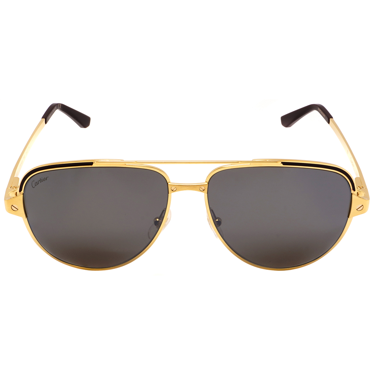 cartier santos de cartier polarized brown pilot men's sunglasses ct0192s 003 60 cartier santos de cartier polarized brown pilot men's sunglasses ct0192s 003 60