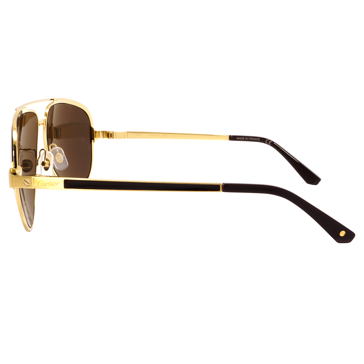 cartier santos de cartier polarized brown pilot men's sunglasses ct0192s 003 60 cartier santos de cartier polarized brown pilot men's sunglasses ct0192s 003 60