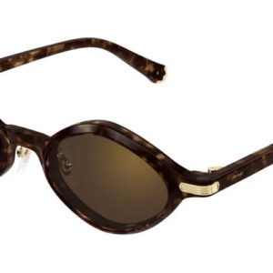 Home cartier brown geometric ladies sunglasses ct0540s 002 48