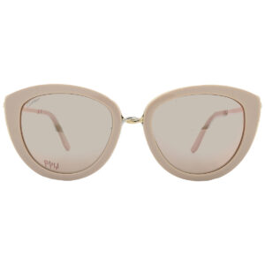 cartier trinity brown rose gold mirror cat eye ladies sunglasses ct0247s 004 54
