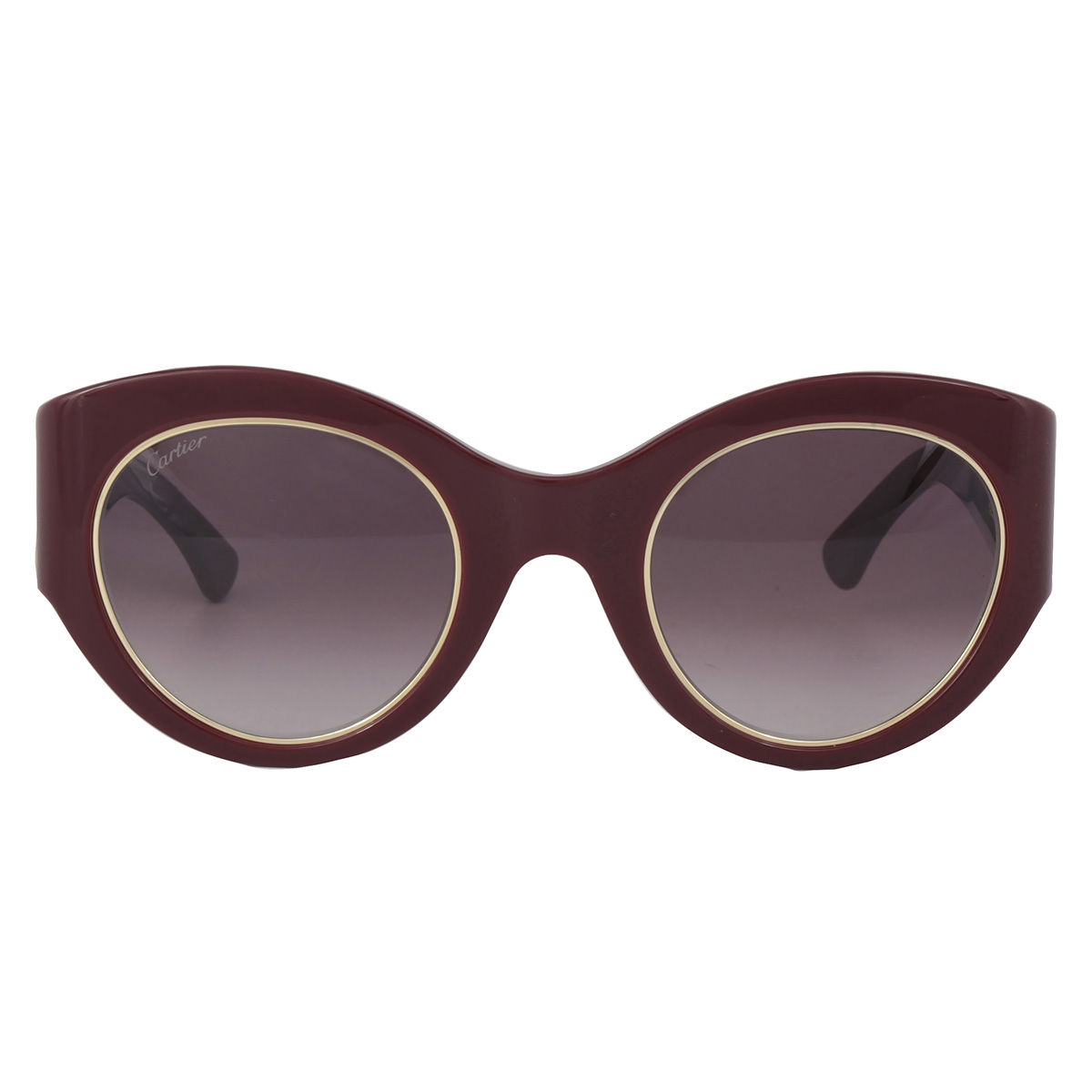 cartier c decor burgundy gradient cat eye ladies sunglasses ct0305s 003 51 cartier c decor burgundy gradient cat eye ladies sunglasses ct0305s 003 51
