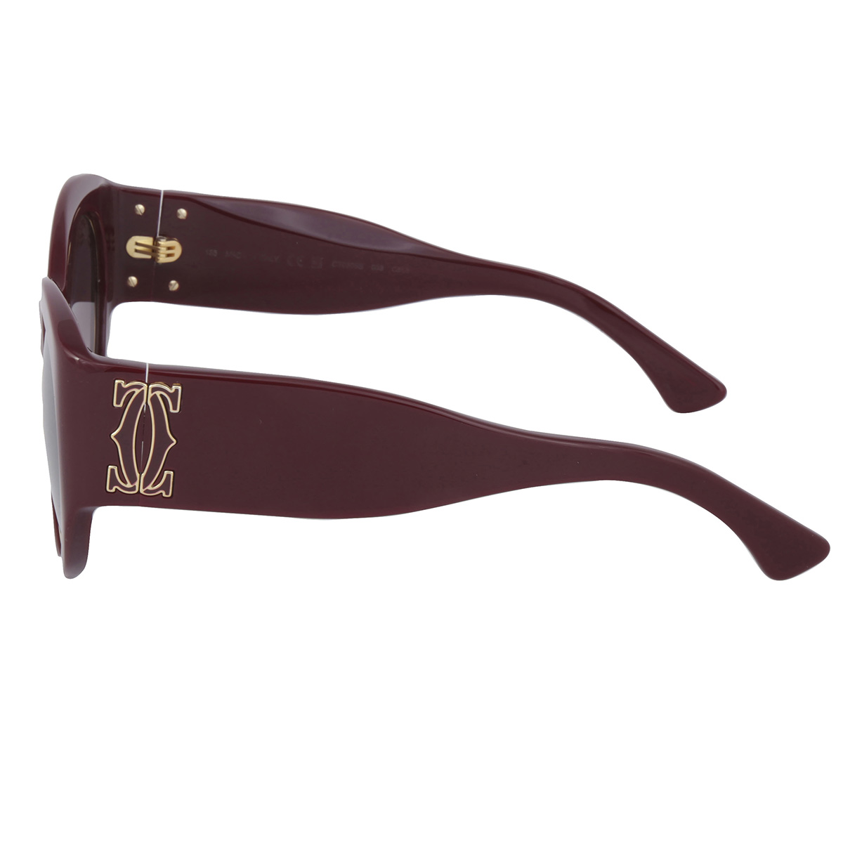 cartier c decor burgundy gradient cat eye ladies sunglasses ct0305s 003 51 cartier c decor burgundy gradient cat eye ladies sunglasses ct0305s 003 51