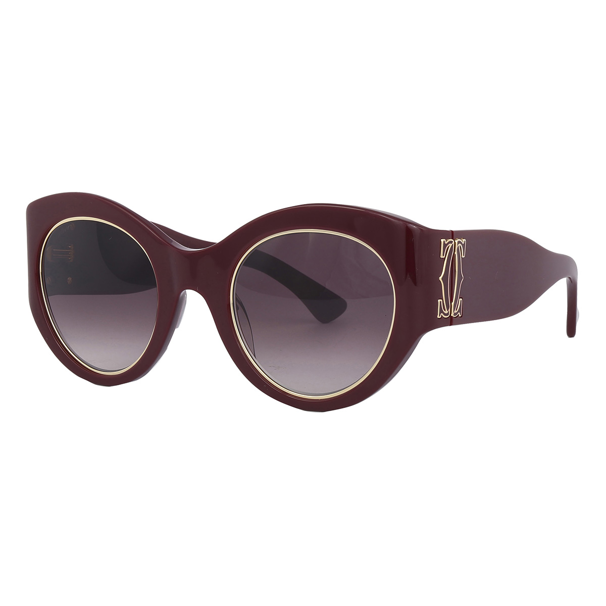 cartier c decor burgundy gradient cat eye ladies sunglasses ct0305s 003 51 cartier c decor burgundy gradient cat eye ladies sunglasses ct0305s 003 51