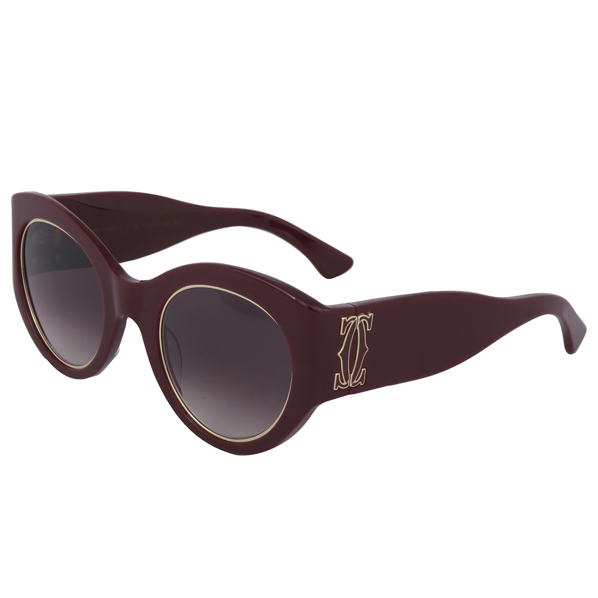 cartier c decor burgundy gradient cat eye ladies sunglasses ct0305s 003 51 cartier c decor burgundy gradient cat eye ladies sunglasses ct0305s 003 51