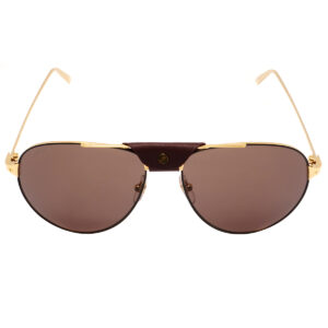 Home cartier santos de cartier burgundy pilot men's sunglasses ct0038s 011 61