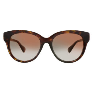 cartier c decor brown gradient oval ladies sunglasses ct0506s 002 55
