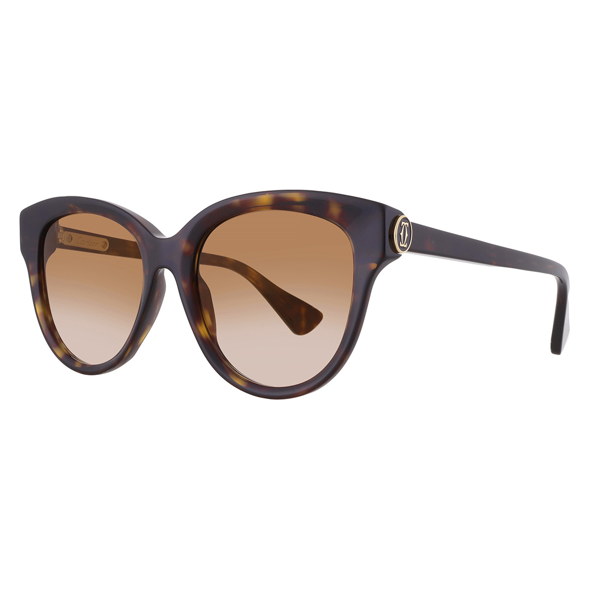cartier c decor brown gradient oval ladies sunglasses ct0506s 002 55 cartier c decor brown gradient oval ladies sunglasses ct0506s 002 55