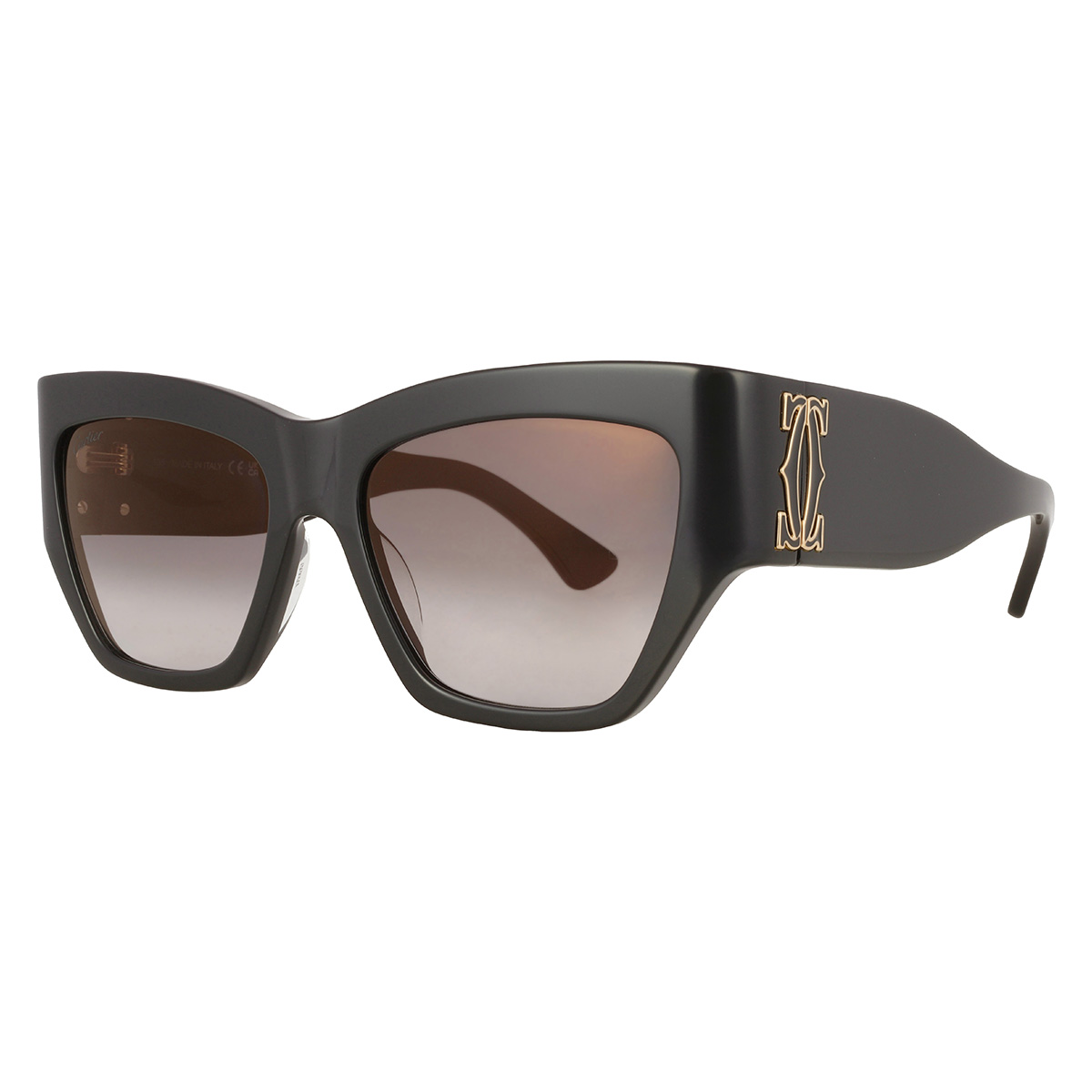 cartier c decor grey multi treatment cat eye ladies sunglasses ct0435s 001 55 cartier c decor grey multi treatment cat eye ladies sunglasses ct0435s 001 55