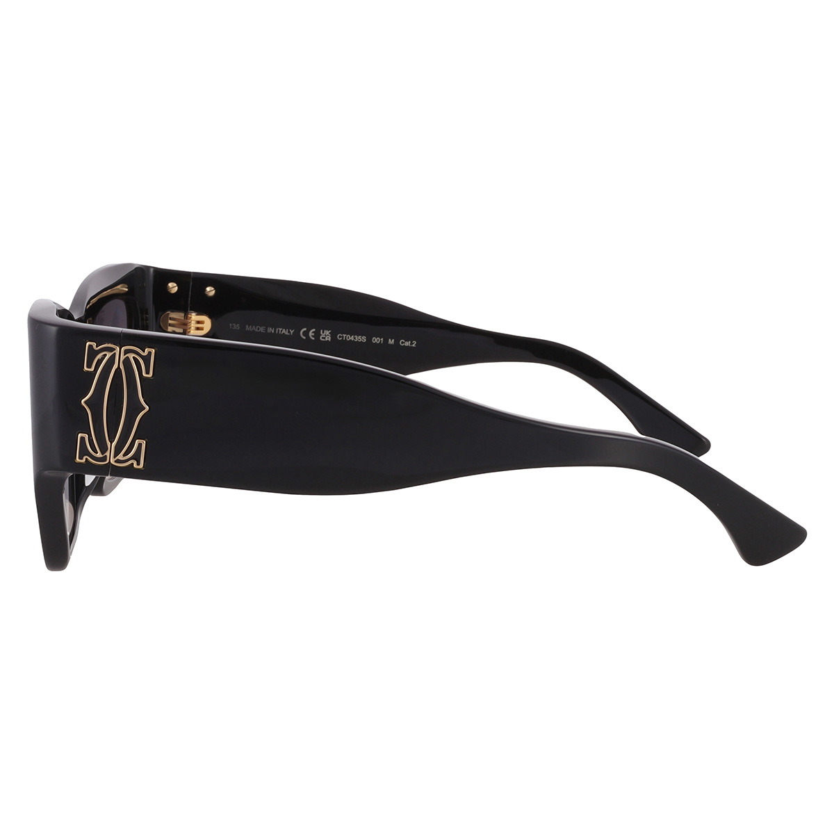 cartier c decor grey multi treatment cat eye ladies sunglasses ct0435s 001 55 cartier c decor grey multi treatment cat eye ladies sunglasses ct0435s 001 55