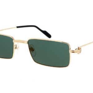 cartier green rectangular ladies sunglasses ct0501s 007 54