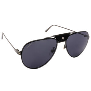 cartier santos de carter grey pilot men's sunglasses ct0166s 001 60