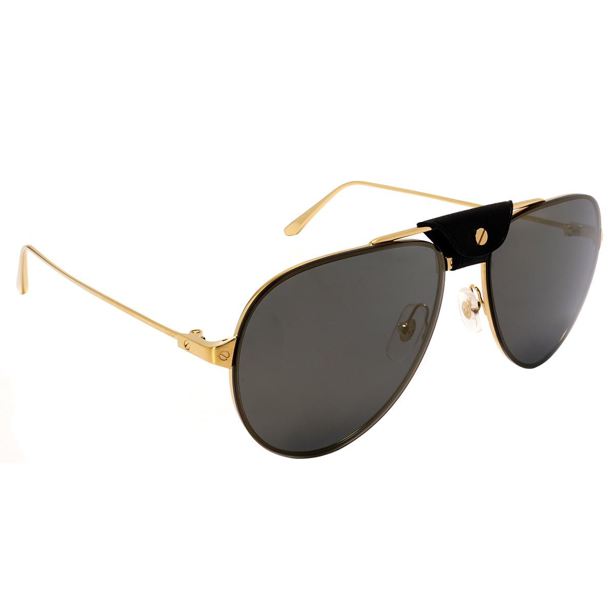 cartier santos de cartier grey pilot men's sunglasses ct0166s 002 60 cartier santos de cartier grey pilot men's sunglasses ct0166s 002 60