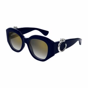 cartier grey multilayer cat eye ladies sunglasses ct0502s 003 53