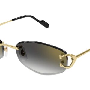 Home cartier grey multilayer geometric ladies sunglasses ct0467s 001 57