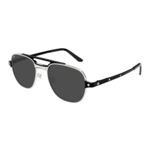 cartier grey pilot men's sunglasses ct0477s 001 56