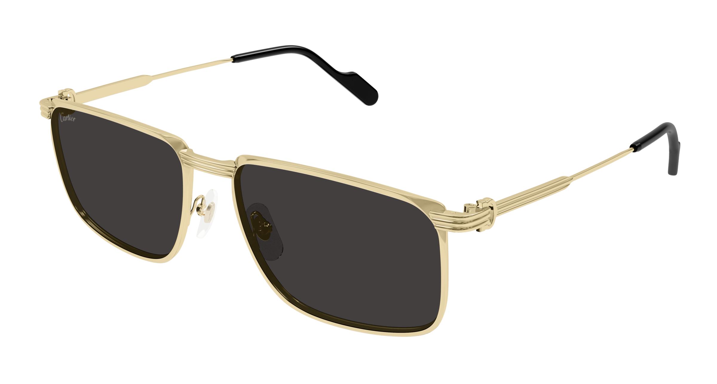 cartier grey rectangular men's sunglasses ct0534s 001 59 cartier grey rectangular men's sunglasses ct0534s 001 59