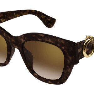 cartier panthere c brown cat eye ladies sunglasses ct0547s 002 52
